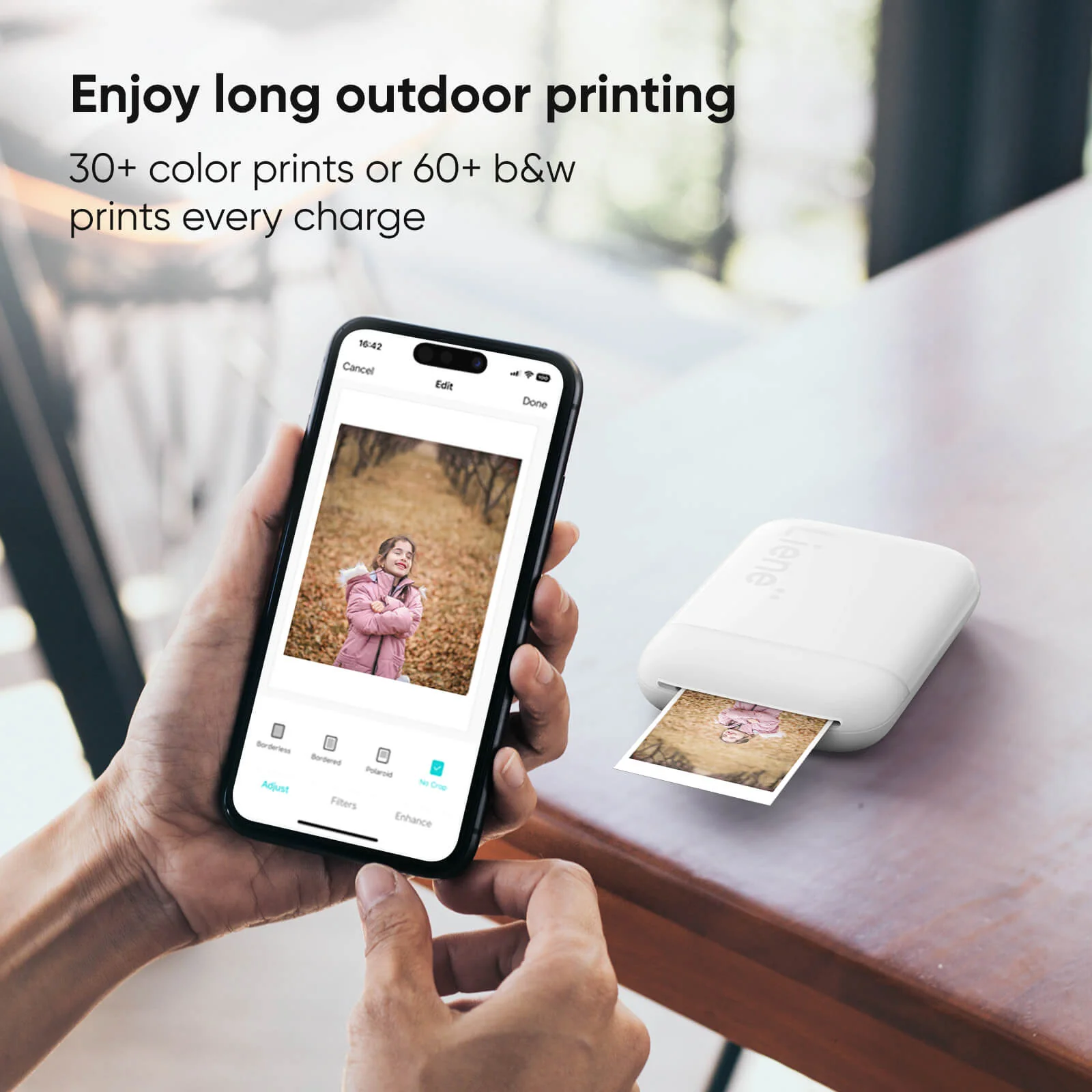 Pearl K100 2x3" Portable Photo Printer - White (10 Zink Photo Papers) - Image 5