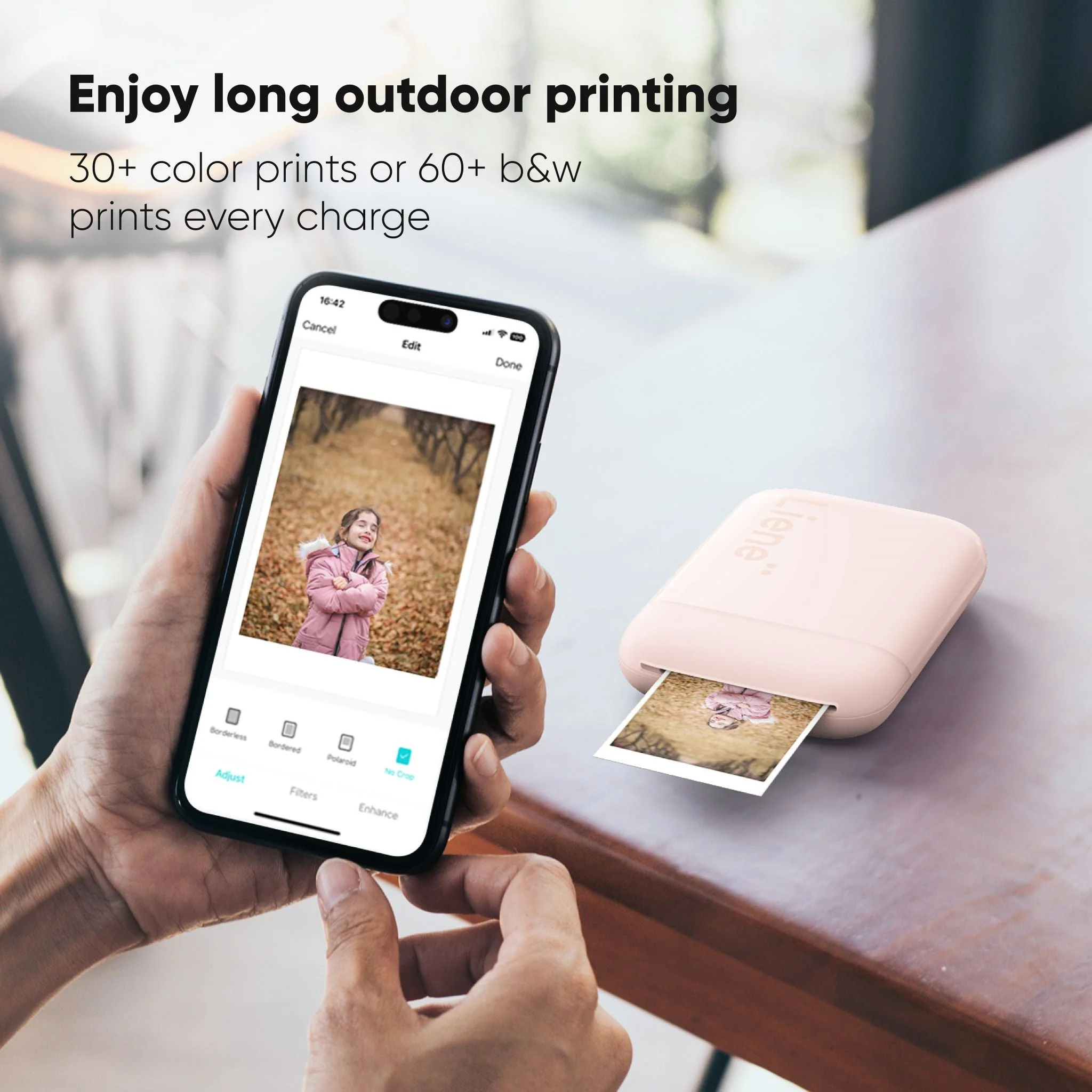 Pearl K100 2x3" Portable Photo Printer - Pink (50 Zink Photo Papers) - Image 6