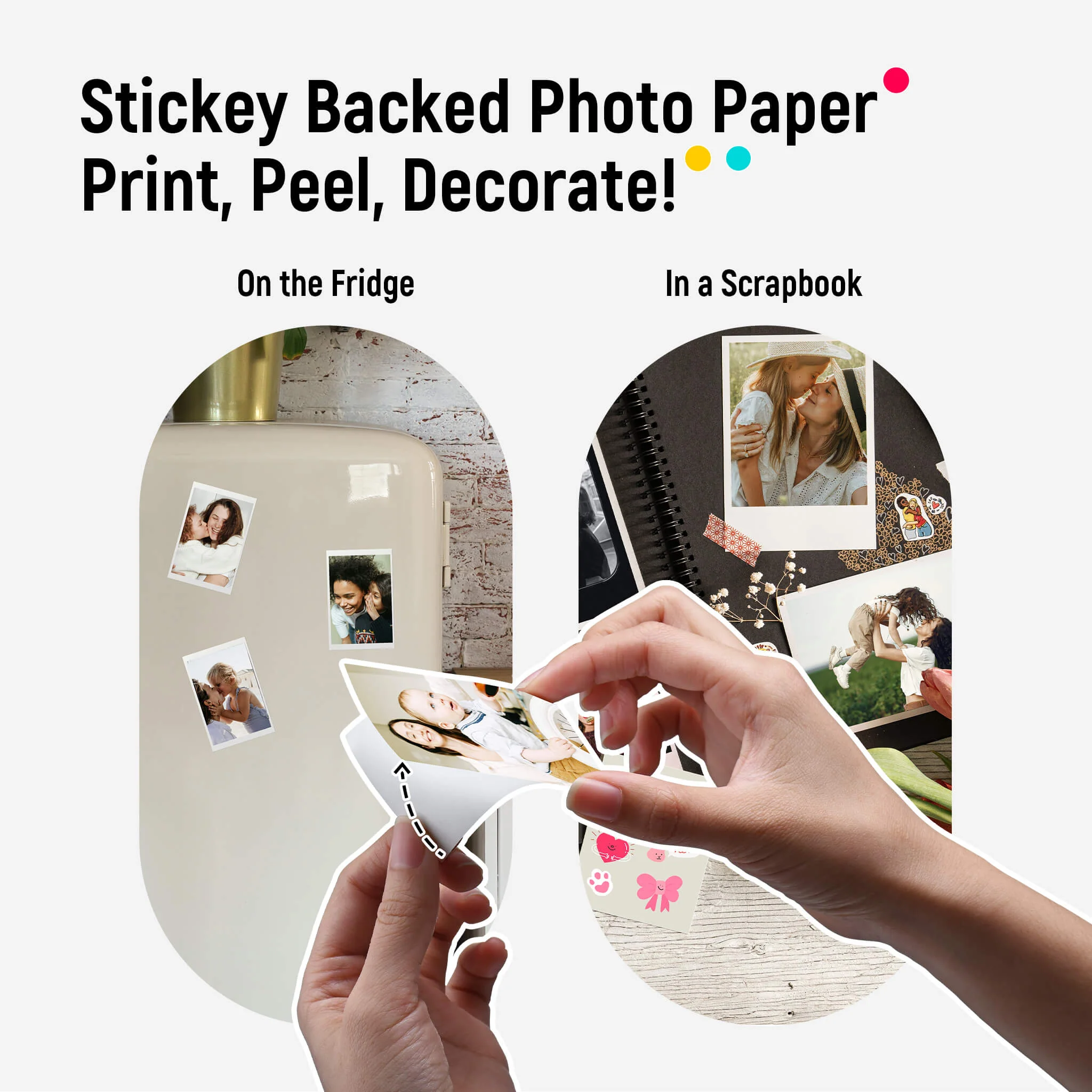 Pearl K100 2x3" Portable Photo Printer - White (50 Zink Photo Papers) - Image 5